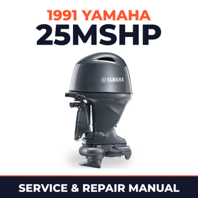 1991 Yamaha 25MSHP 2 stroke Service and Repair Manual