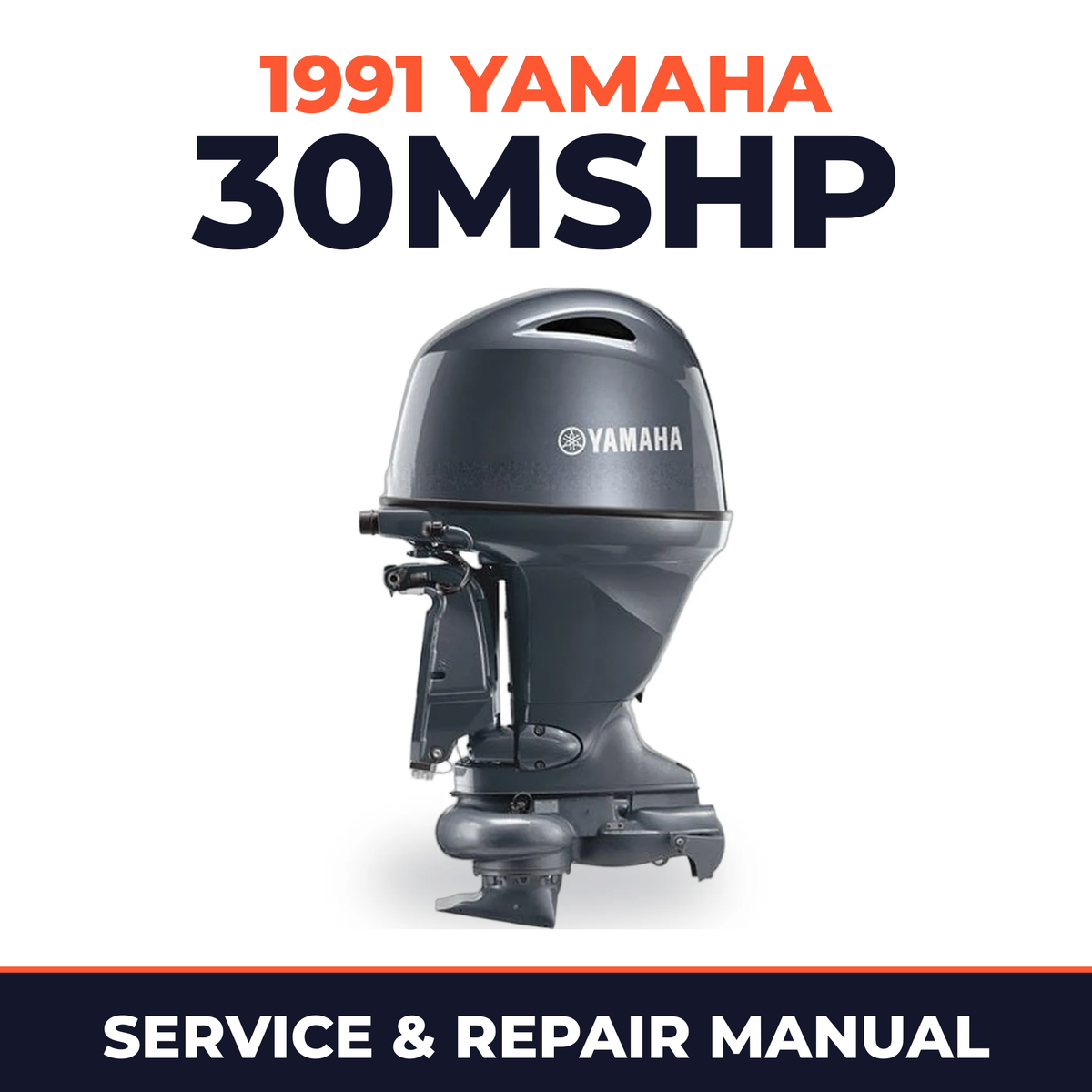 1991 Yamaha 30MSHP 2 stroke Service and Repair Manual