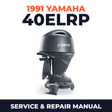 1991 Yamaha 40ELRP 2 stroke Service and Repair Manual