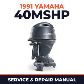 1991 Yamaha 40MSHP 2 stroke Service and Repair Manual