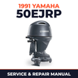 1991 Yamaha 50EJRP 2 stroke Service and Repair Manual