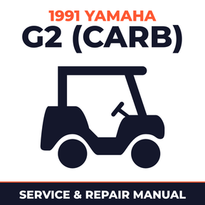1991 Yamaha G2 (CARB) Service and Repair Manual - golf car workshop manual cover