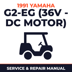 1991 Yamaha G2-EG (36V - DC MOTOR) Service and Repair Manual - golf car workshop manual cover