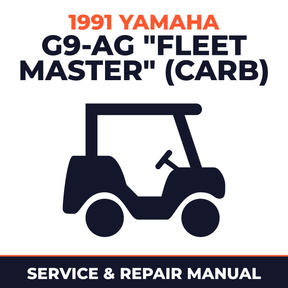 1991 Yamaha G9-AG "FLEET MASTER" (CARB) Service and Repair Manual - golf car workshop manual cover
