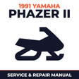 1991 Yamaha Phazer II Service and Repair Manual - snowmobile workshop manual cover