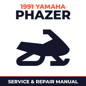 1991 Yamaha PHAZER Service and Repair Manual - snowmobile workshop manual cover