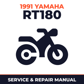 1991 Yamaha RT180 Service and Repair Manual - motorcycle workshop manual cover