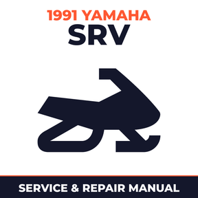 1991 Yamaha SRV Service and Repair Manual - snowmobile workshop manual cover