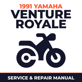 1991 Yamaha VENTURE ROYALE Service and Repair Manual - motorcycle workshop manual cover