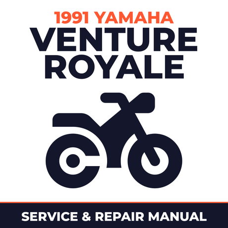 1991 Yamaha VENTURE ROYALE Service and Repair Manual - motorcycle workshop manual cover