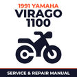 1991 Yamaha VIRAGO 1100 Service and Repair Manual - motorcycle workshop manual cover