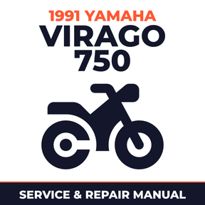1991 Yamaha VIRAGO 750 Service and Repair Manual - motorcycle workshop manual cover