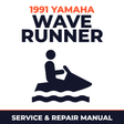 1991 Yamaha WAVE RUNNER Service and Repair Manual - personal watercraft workshop manual cover