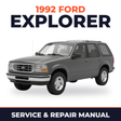 1992 Ford Explorer service and repair manual cover with vehicle photo