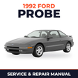 1992 Ford Probe service and repair manual cover with vehicle photo
