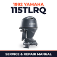 1992 Yamaha 115TLRQ 2 stroke Service and Repair Manual
