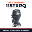 1992 Yamaha 115TXRQ 2 stroke Service and Repair Manual