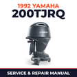 1992 Yamaha 200TJRQ 2 stroke Service and Repair Manual