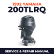 1992 Yamaha 200TLRQ 2 stroke Service and Repair Manual