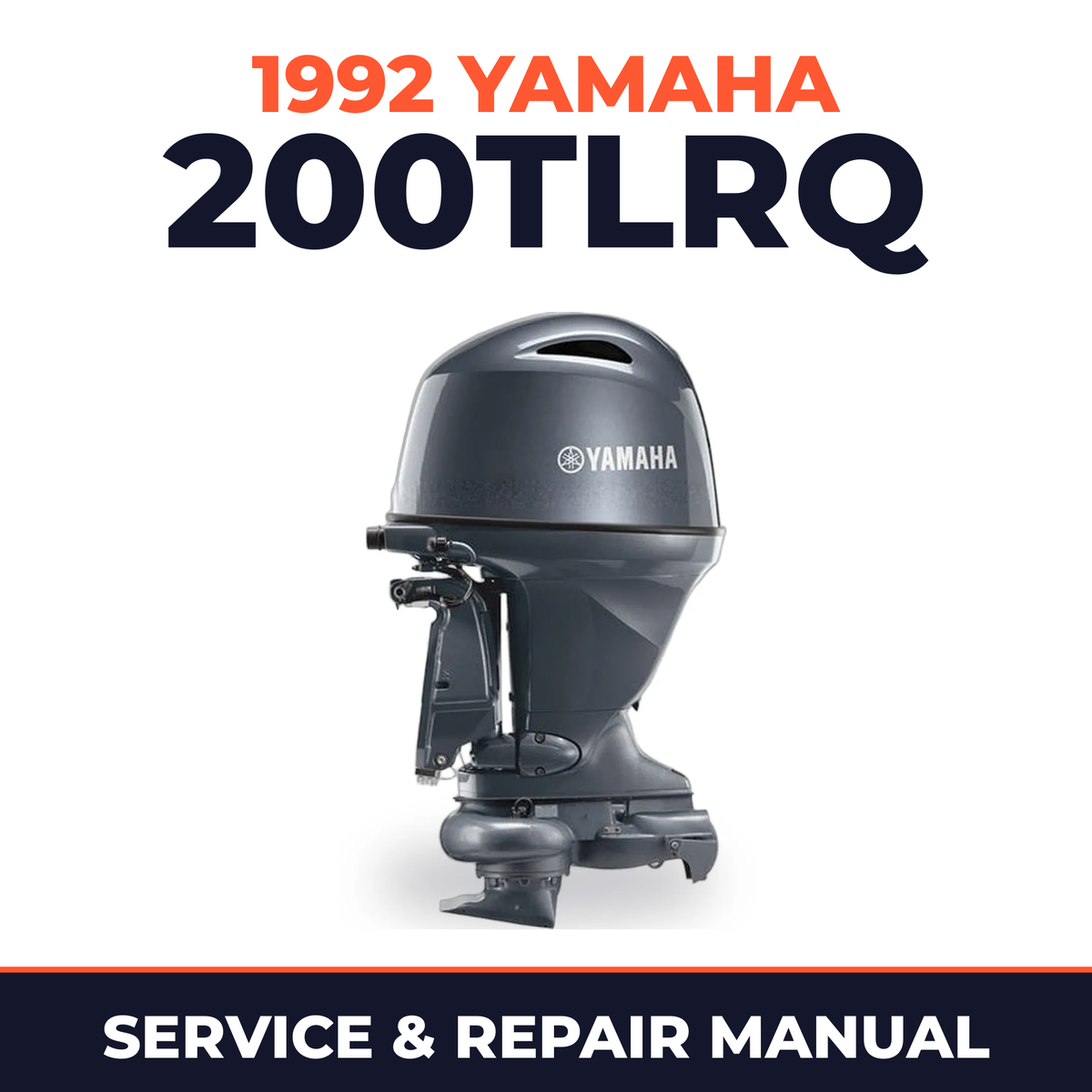 1992 Yamaha 200TLRQ 2 stroke Service and Repair Manual