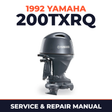 1992 Yamaha 200TXRQ 2 stroke Service and Repair Manual