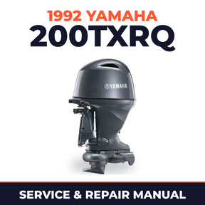 1992 Yamaha 200TXRQ 2 stroke Service and Repair Manual