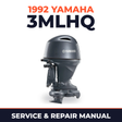 1992 Yamaha 3MLHQ 2 stroke Service and Repair Manual