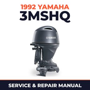 1992 Yamaha 3MSHQ 2 stroke Service and Repair Manual