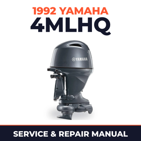 1992 Yamaha 4MLHQ 2 stroke Service and Repair Manual