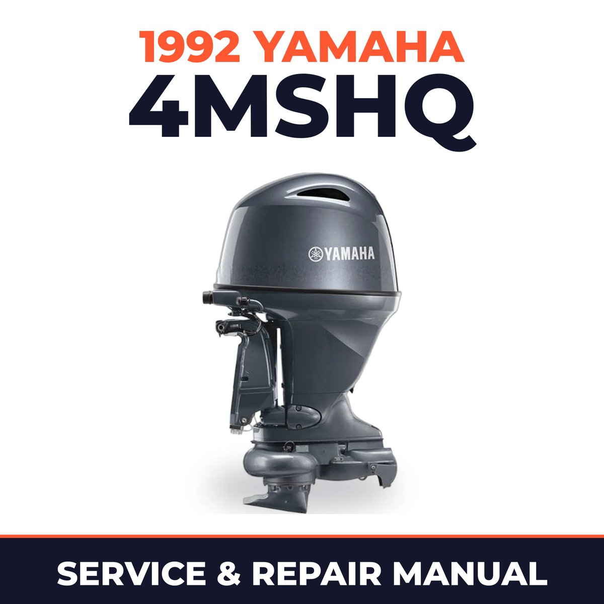 1992 Yamaha 4MSHQ 2 stroke Service and Repair Manual