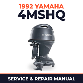 1992 Yamaha 4MSHQ 2 stroke Service and Repair Manual