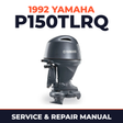 1992 Yamaha P150TLRQ 2 stroke Service and Repair Manual