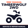 1992 Yamaha TIMBERWOLF 2WD Service and Repair Manual - ATV workshop manual cover