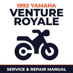 1992 Yamaha VENTURE ROYALE Service and Repair Manual - motorcycle workshop manual cover
