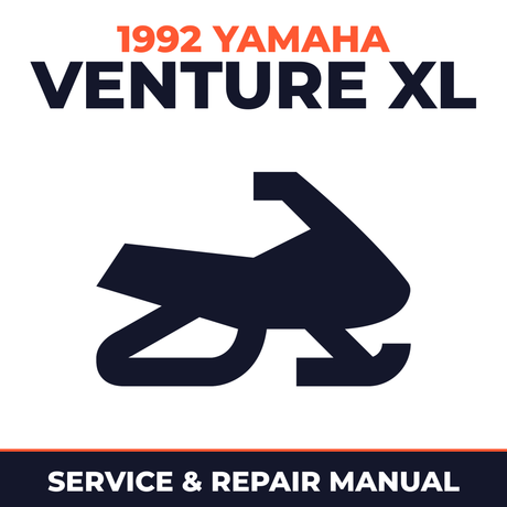 1992 Yamaha VENTURE XL Service and Repair Manual - snowmobile workshop manual cover