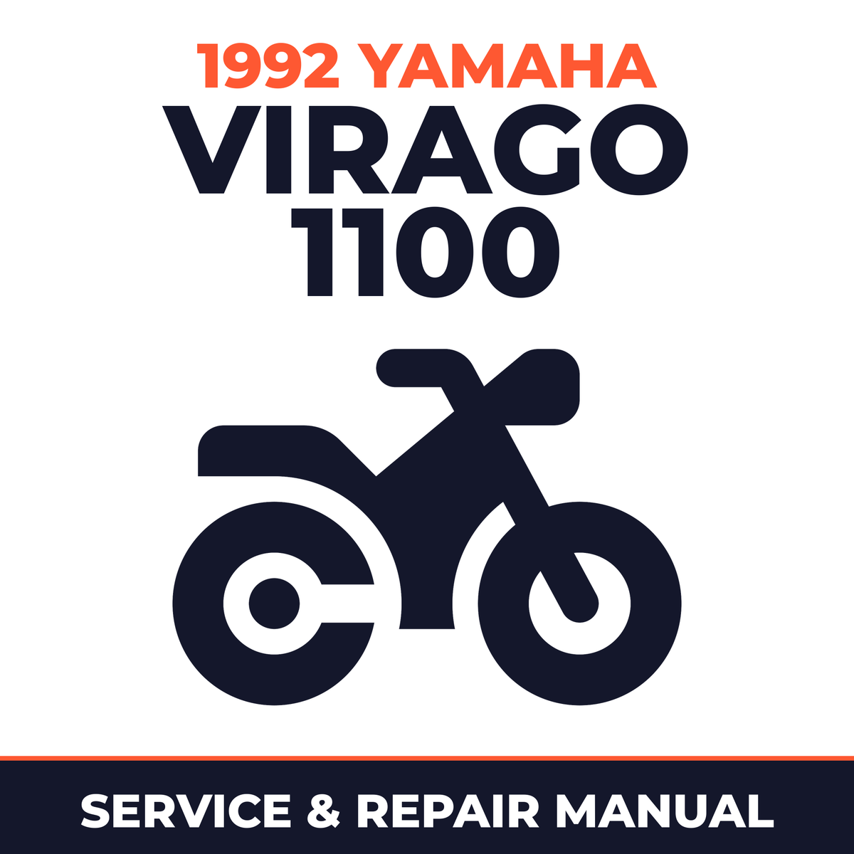 1992 Yamaha VIRAGO 1100 Service and Repair Manual - motorcycle workshop manual cover
