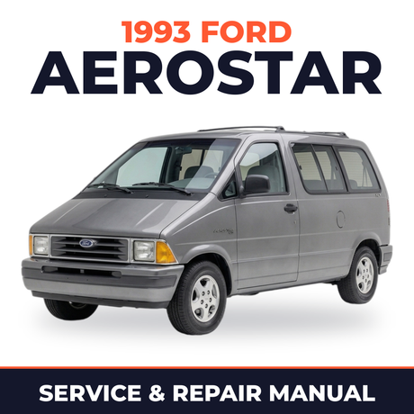 1993 Ford Aerostar service and repair manual cover with vehicle photo