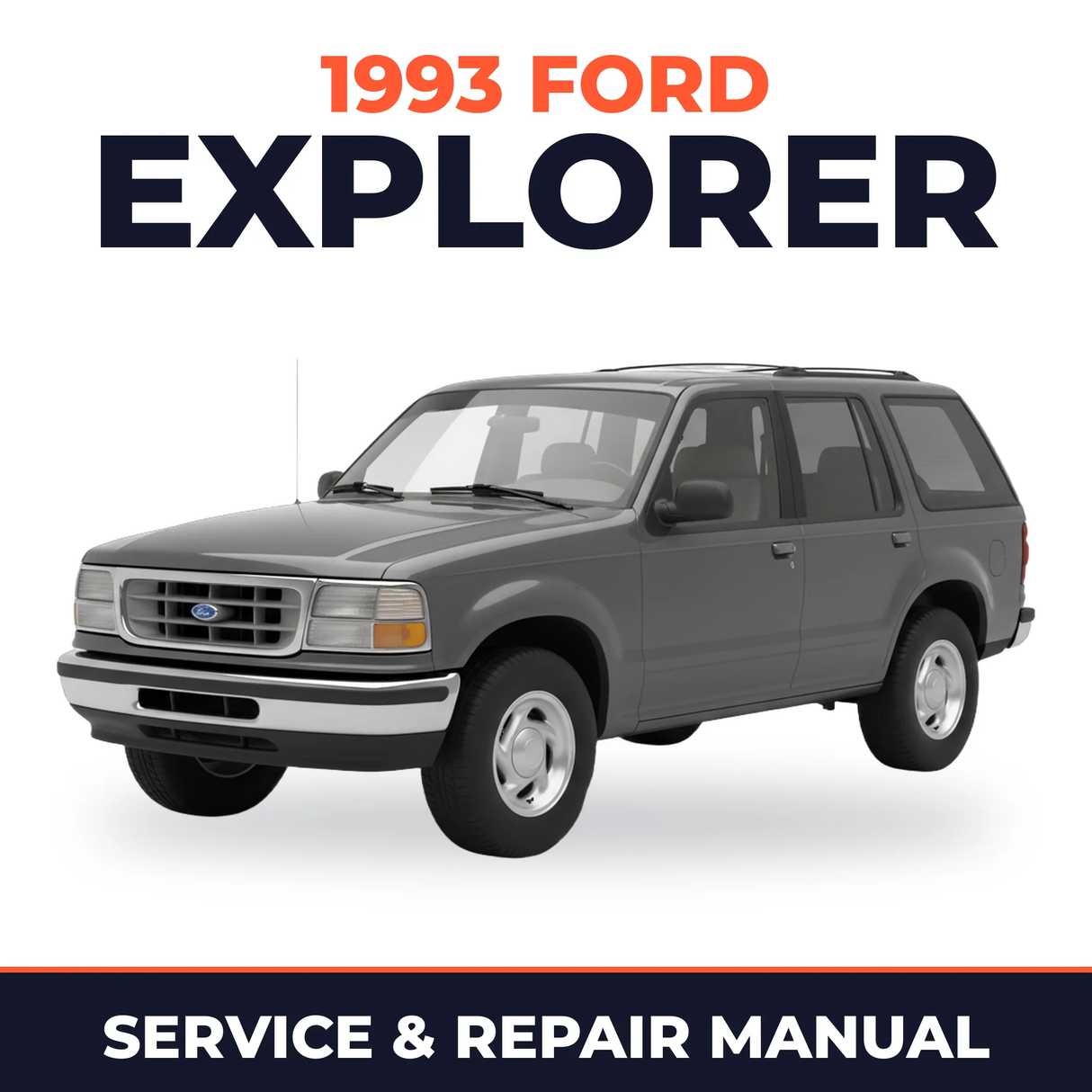 1993 Ford Explorer service and repair manual cover with vehicle photo