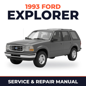 1993 Ford Explorer service and repair manual cover with vehicle photo