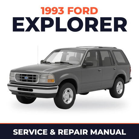 1993 Ford Explorer service and repair manual cover with vehicle photo