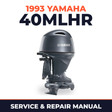 1993 Yamaha 40MLHR 2 stroke Service and Repair Manual