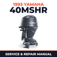 1993 Yamaha 40MSHR 2 stroke Service and Repair Manual