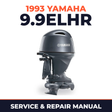 1993 Yamaha 9.9ELHR 2 stroke Service and Repair Manual