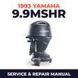 1993 Yamaha 9.9MSHR 2 stroke Service and Repair Manual