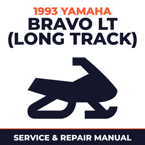 1993 Yamaha Bravo LT (Long Track) Service and Repair Manual - snowmobile workshop manual cover