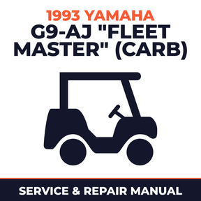 1993 Yamaha G9-AJ "FLEET MASTER" (CARB) Service and Repair Manual - golf car workshop manual cover