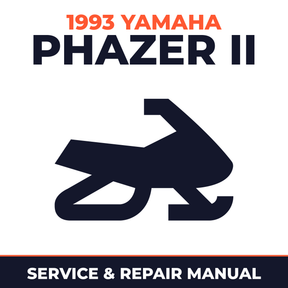 1993 Yamaha Phazer II Service and Repair Manual - snowmobile workshop manual cover