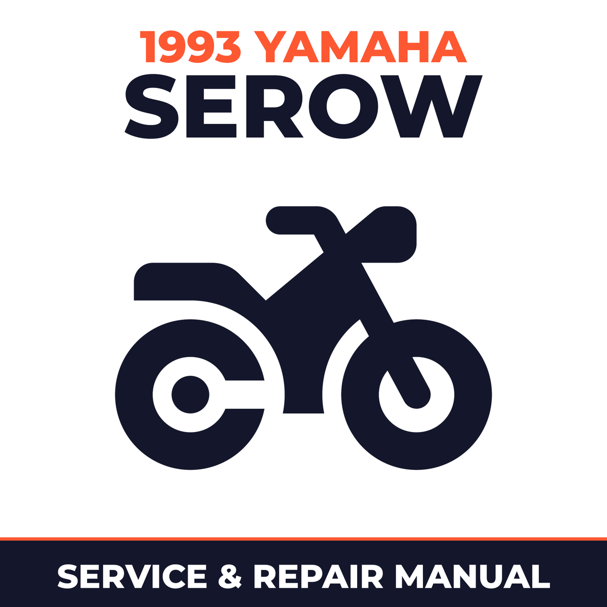 1993 Yamaha SEROW Service and Repair Manual - motorcycle workshop manual cover