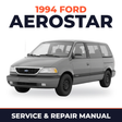 1994 Ford Aerostar service and repair manual cover with vehicle photo