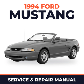 1994 Ford Mustang service and repair manual cover with vehicle photo